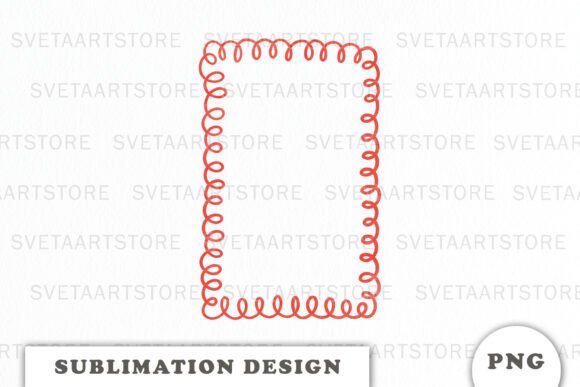 Download Red Christmas Doodle Frame Png - Doodle frame png Collection