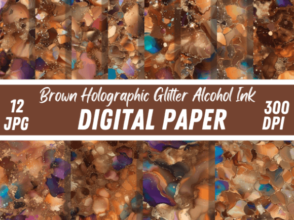 Download Brown Holographic Glitter Alcohol Ink - Holographic glitter Collection