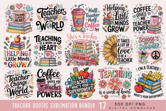Download Teacher PNG Sublimation Bundle - Premium Resources